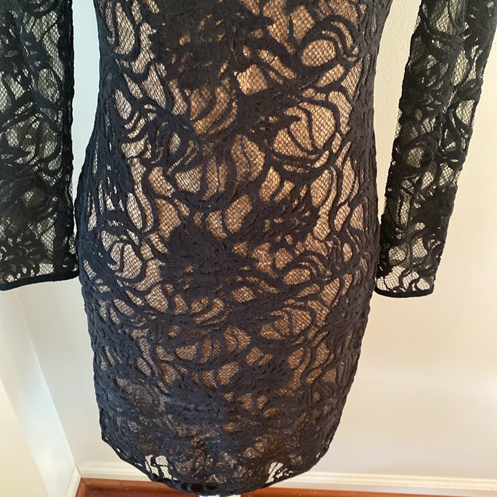 Tadashi Shoji vita sequin lace over dress by  size 4 - Picture 4 of 14